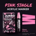 Jumbo Akrylikos Markoros 15mm Platia Myte Roz Monos Stylo Technis Kai Grafiki Pen - Ροζ