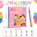 Σετ μαρκαδόρων ακρυλικού πινέλου macaron 12 χρωμάτων για σχέδιο ζωγραφική τέχνη γκράφιτι - Κιτ Δώδεκα Τεμαχίων / Χρώμα Macaron