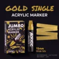 Σετ 3 ακρυλικών μαρκαδόρων χρυσού jumbo 15mm για ζωγραφική τέχνης και σχεδίαση αφισών - Χρυσό