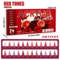 Set de 24 marqueurs pinceaux acryliques tons rouges stylos de dessin art et graffiti. - 24 nuances de rouge