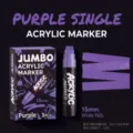 Μωβ 15mm jumbo ακρυλικός μαρκαδόρος για καλλιτεχνικό σχεδιασμό, αφίσες και γραφή. - Μωβ