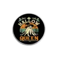 Vintage Halloween ghost brooch pin retro cartoon cute spooky badge apparel accessories - Queen Ghost (YP3079)