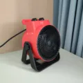 Tragbarer elektrischer Heizlüfter mit verstellbarem Ständer für den Innenbereich. - 3000W Hohe Leistung Chinesisch Rot (Doppelte Temperaturregelung)