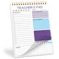 Teacher planner notebook daily schedule organizer notepad for classroom organization tasks. - Purple