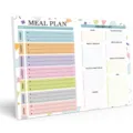 Magnetic Weekly Meal Planner Pad for Fridge and Grocery List Notepad Organizer Daily Use - B5 Tear-Off Fridge Planner Style D