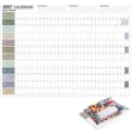 2027 wall calendar daily planner with memorandum notes and stickers for office home organization - 2027 Morandi Calendars - No. 9