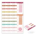 30 days fitness planner weight loss tracker daily diet and exercise log notebook sheet - 30-Day Fitness Plan Chart Style A