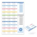 30 days fitness planner weight loss tracker journal meal exercise schedule log book sheet - 30-Day Fitness Plan Chart Style B