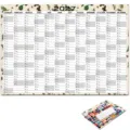 2027 calendar planner with botanical butterfly design and monthly schedule sticky notes for office. - 2027 Vintage American Calendars - No. 11