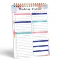 Wedding planner notebook spiral bound daily organizer and bridal checklist notepad for brides - Wedding Planner