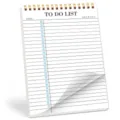 Portable English To Do List daily planner notepad with spiral binding and check boxes for memo. - To-Do List Notepad Pink