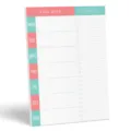 Weekly planner notepad with tear-away pages, daily to-do list and schedule organizer. - Tear-off Planner No. 3