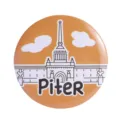 St. Petersburg landmark metal tinplate badge pin brooches souvenir cultural creative gift. - Badge (MXZ374)