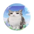 Cute cat metal badge cartoon brooch pin backpack accessory fashion enamel lapel pin gift - Big Eyes Aggrieved Cat Style (MXZ456)