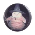 Cute witch cat tinplate badge funny cartoon metal brooch pin for cute backpack decoration. - Fat Cat Witch Costume Style (MXZ562)