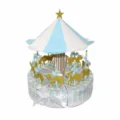 European wedding gift cake box carousel candy box fairytale aesthetic pastry box set for party - Carousel / 10 Pieces Pack / Blue