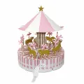 European wedding gift cake box creative carousel candy box fairy tale pastry packaging box - Carousel / 10 Pieces Pack / Pink