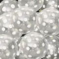 Ballons transparents a pois blancs decoration pour mariage fete danniversaire ballon - Blanc Gros Pois / 12 Pouces (50 Pièces/Paquet) / Transparent
