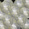 Transparent polka dot balloons, clear yellow dots latex balloons for wedding birthday party decor. - Gold Small Polka Dot / 12 Inch (50 Pieces/Pack) / Clear