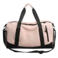 Borsa da palestra rosa per fitness e viaggio, grande borsone sportivo con scomparto impermeabile. - Rosa
