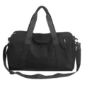 Borsa da palestra nera di grande capacità per allenamento sportivo e viaggi con tracolla - Nero