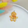 Harz Lebkuchenmann Anhänger Charm für DIY Schmuckherstellung, süßes Halskette Ohrring Zubehör. - Stil 2
