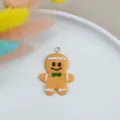 Harz Lebkuchenmann Anhänger Charm, süßes DIY Schmuckzubehör für handgemachte Halsketten. - Stil 3