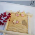 DIY Emaille IJsje Legering Hanger Leuke Cupcake Charms Zomer Sieraden Accessoires - Roze Wit Cupcake Stijl / 10 Stuks Verpakking