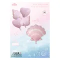 Pink shell heart foil balloon set 5pcs birthday party decoration supplies cute atmospheric - INS Large Shell 5-Piece Set - Orange Pink / 5 Pieces