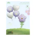 5-piece foil balloon set daisy heart shape birthday party decoration supplies balloons - INS Style Elegant Daisy 5-Piece Set - Matte Purple / 5 Pieces