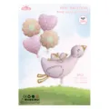 INS Cartoon Goose Daisy Foil Balloon Set Birthday Party Celebration Decoration 5pcs - Goose with Baby 5-Piece Set - Orange Pink / 5 Pieces