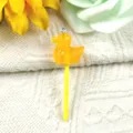 DIY yellow duck resin pendant cute animal charm handmade craft jewelry making accessory - Orange