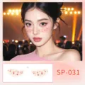 Cute music note face stickers for party concert makeup, easy removable temporary tattoo. - Music Festival Face Sticker (SP-031)