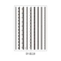 Temporary tattoo sticker black lace geometric stripe henna body art waterproof design - Mandala Tattoo Style (SY-B119)