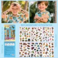 Kids temporary tattoo sticker book with dinosaur, car and adventure designs for boys fun. - Adventure Boy Style (6 Sheets/Set)