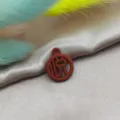 Ciondolo fai-da-te in stile cinese accessorio per gioielli, ciondolo per orecchini artigianali. - Gioia (YZ577) / 10 Pezzi/Confezione / Rosso