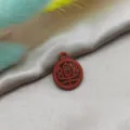 Ciondolo charm DIY in stile cinese rosso per orecchini collana creazione di gioielli artigianato - Felicità (YZ577) / 10 Pezzi/Confezione / Rosso