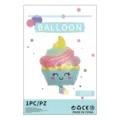 Leuke ijsje folie ballon 45x60cm cupcake vorm helium ballon voor verjaardag feest decor. - Schattige Cupcake