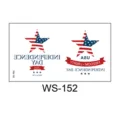 Temporary Independence Day tattoo sticker American flag star design face waterproof decor - WS-152 Style