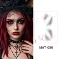 Halloween tatuaggio temporaneo viso adesivo realistico cicatrice impermeabile trucco. - Stile Tatuaggio Vene Horror (MAT-086) / 1 Foglio