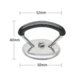 Stainless steel universal pot lid handle replacement heat resistant silicone grip - Small Black Plastic Rings