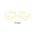 Gold star and moon face sticker temporary waterproof tattoo makeup sticker for party - Star Moon Universe (TJ-043)