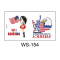 Independence day temporary tattoo sticker waterproof american flag face body art decal - WS-154 Style