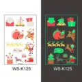 Christmas luminous tattoo stickers, cartoon glow-in-the-dark body art for kids party - Christmas WS-K125