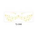 Gold snowflake face stickers metallic temporary face tattoos for holiday makeup party decor - Golden Snowflakes (TJ-044)