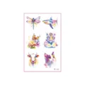 Foglio tatuaggi temporanei animali acquerello bambini body art simpatici farfalla squalo adesivi - Stile YG-112