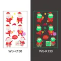 Christmas glow in the dark temporary tattoos for kids waterproof cartoon face body stickers - Christmas WS-K130