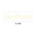 Gold stamped freckle temporary face tattoo sticker, shiny metallic makeup sticker design TJ-049 - Golden Particles (TJ-049)