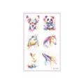 Set di adesivi per tatuaggi temporanei ad acquerello per bambini con simpatici animali. - Stile YG-114