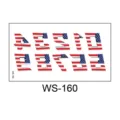 American flag temporary tattoo sticker, patriotic numbers alphabet design waterproof face body decal. - WS-160 Style